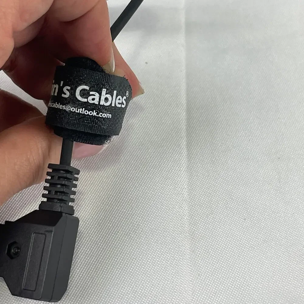 Alvin's Cables D-Tap to 2 Pin LEMO Coiled Power Cable for Camera Monitor